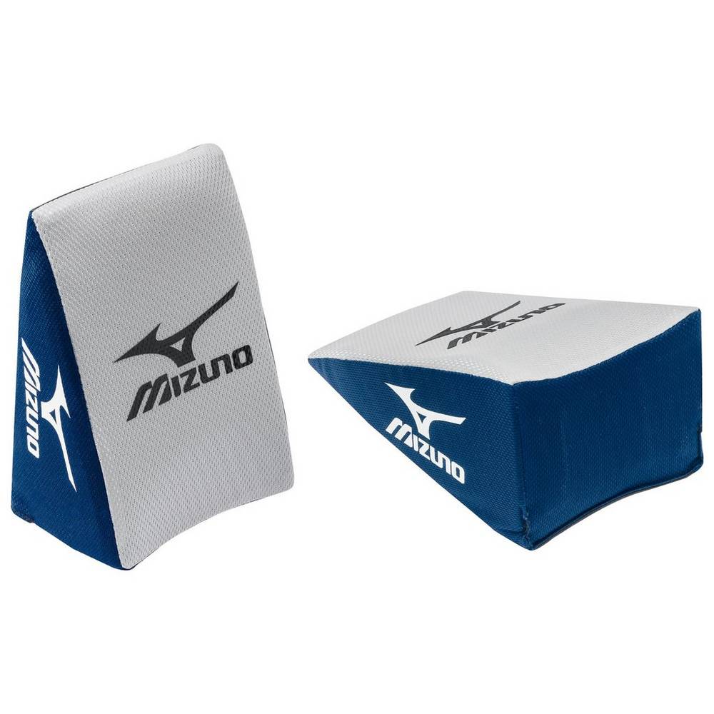 Mizuno Women's Catcher’s Knee Wedge (Large) Knee Pads Navy/Grey (380188-BCJ)